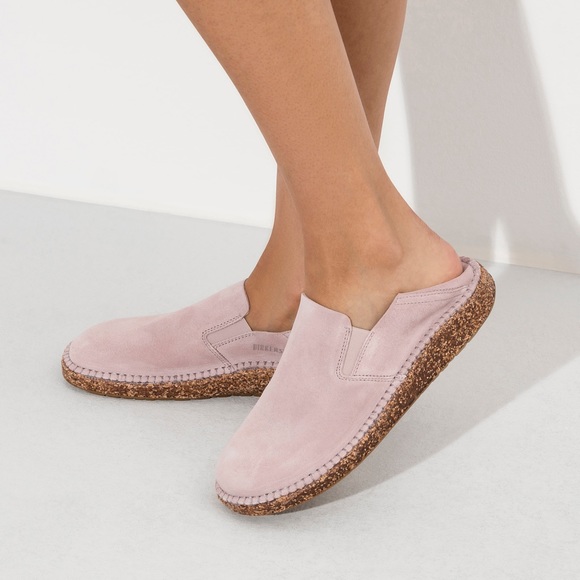 NIB Birkenstock Callan Soft Pink Suede Leather Narrow Width Select Size - Picture 4 of 5
